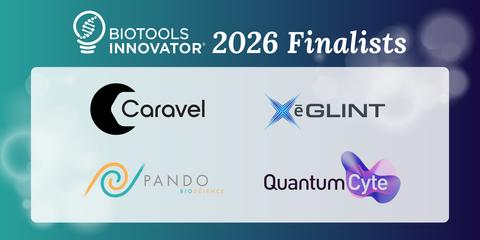 original 2026 BioTools Innovator Finalists including Caravel, eGlint, Pando Bioscience, and QuantumCyte