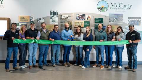 McCarty Family Farms and Cargill celebrate the opening of a new interactive dairy nutrition exhibit at the Judy McCarty Dairy Learning Center in Rexford, Kansas.