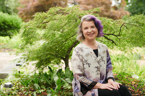 LARA WILSON is Founder and Co-Creator at Mondiwell, a Concord, Mass., provider of nature-based wellness, mindful writing and equine connection offerings. These include Mondiwell's trademarked BEtreat (R) personalized retreats at which participants are invited to “BE present with intention." (Photo credit: Kathryn Costello)