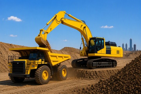 AI-generated Image of construction equipment