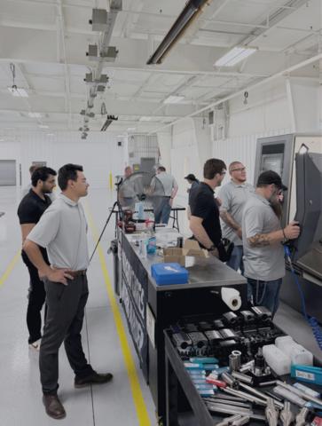 The Saginaw Precision team at work in its Saginaw, Michigan facility, where Salient Motion is building domestic capacity for precision ball screws for aerospace, defense, robotics, and other high-performance applications.