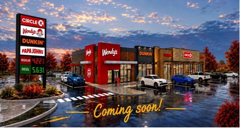 The Briad Group announced the anticipated grand opening of its first multi-brand Circle K travel center (pictured) scheduled for Fall 2026. Peachtree Group provided development financing for the project.