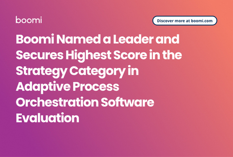 Boomi Named a Leader and Secures Highest Score in the Strategy Category in Adaptive Process Orchestration Software Evaluation