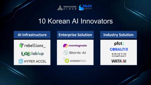 original Ten Korean AI companies showcased key segments of Korea's AI ecosystem at Tech Week Singapore 2026 (Image: KOSA)