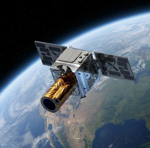 original Rendering of the next-generation GHGSat-D2 greenhouse gas monitoring satellite being developed by SFL Missions Inc.
