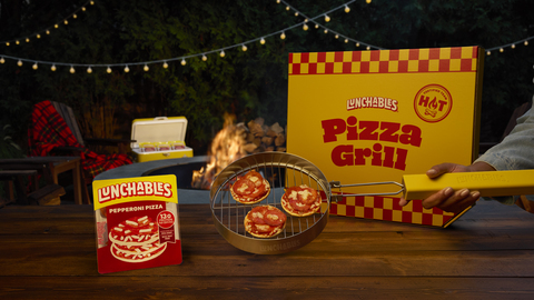 The limited-edition Lunchables Pizza Grill fits all three pizzas in a Lunchables Pizza pack for a warm, melty take on the classic.