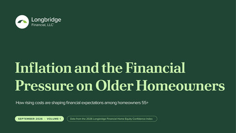 thumbnail New Longbridge Financial research examines the impact of inflation and rising housing costs on homeowners age 55 and older, based on a national survey of 2,021 U.S. homeowners.