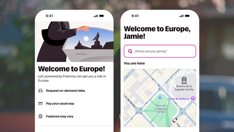 The Lyft app is now available in Europe