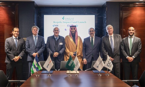 original Executives from the Saudi Eksab for International Investments Company, IDB Invest, CAF, Valante Capital and IDC Network launch the “Saudi Eksab IDC Network Impact Fund”, which will support development financing for private companies.