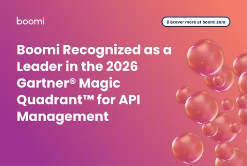 original Boomi Recognized as a Leader in the 2026 Gartner® Magic Quadrant™ for API Management
