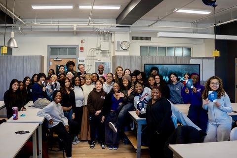 original Mary Alice Stephenson, Founder & CEO of GLAM4GOOD, alongside GLAM4GOOD Board Member Erica Roseman, GLAM4GOOD Board Member Nneya Richards and Will Roan, GLAM4GOOD Operations and Logistics Manager, hosted a social impact masterclass for HSFI students—equipping the next generation with the tools, inspiration, and confidence to turn purpose into action.