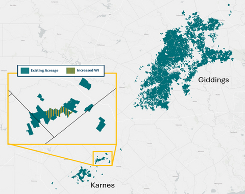 Increased Working Interest in Gonzales County