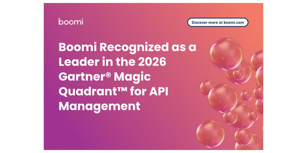  Boomi inserito tra i Leader nel 2026 Gartner® Magic Quadrant™ per la gestione delle API