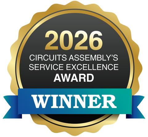 Winner - CIRCUITS ASSEMBLY’s 2026 Service Excellence