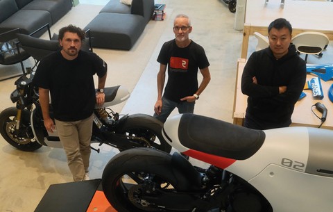 Real Motors is an engineering initiative founded in 2022 by engineers Trent Dingman (left) and Michael Feng, (Right) exploring humanity's future through mechanical projects it calls Future Machines. The team has now added electric motorcycle trailblazer and engineer Vance Strader (Middle) to the team as the company's first CTO.