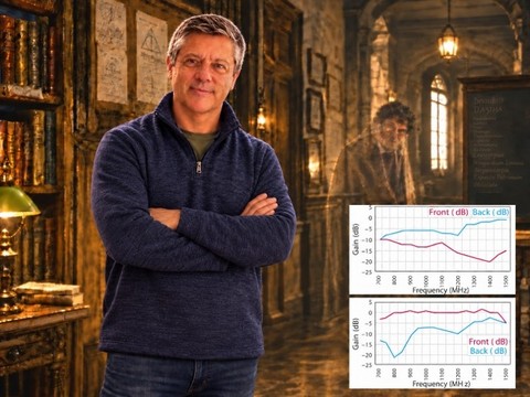 The real thing: Illustration of Nathan Cohen with resulting example graphs from FRACTAL’s foundational invisibility cloak. FRACTAL invented the invisibility cloak, and later cloaked the first human in 2012. In the early years of the technology, FRACTAL conducted live public demonstrations for more than 1,000 scientists and engineers. FRACTAL’s cloaking technology is distinct from the 2006 Duke/Imperial prototype examined in the new article, and brought reality to the fantasy of invisibility.