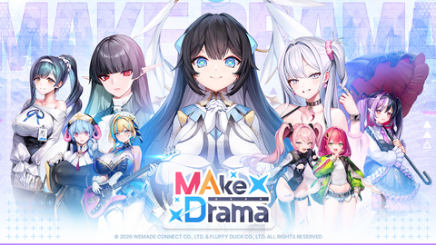 original Official key art for "MAkeDrama: MAD," an adult mobile anime RPG launched worldwide (Image: Wemade Max)