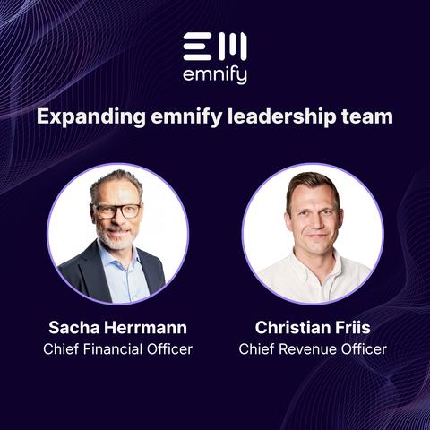 emnify Appoints Sacha Herrmann as Chief Financial Officer and Christian Friis as Chief Revenue Officer