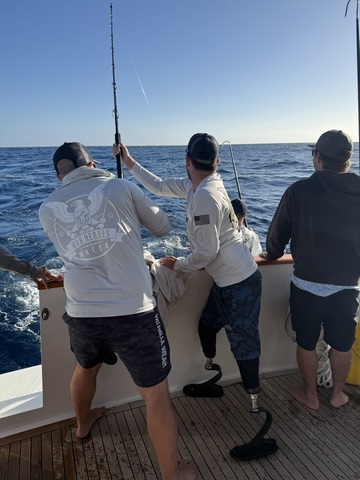 original Combat-wounded veterans fish off the coast of Southern California during the ninth annual War Heroes on Water (WHOW) Presented by loanDepot. The tournament brought 130 Veterans together with Southern California’s sportfishing community for an experience centered on fishing, healing, connection and camaraderie.