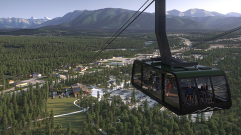 original A conceptual rendering of the proposed Glacier View Tram. Design details are subject to change.