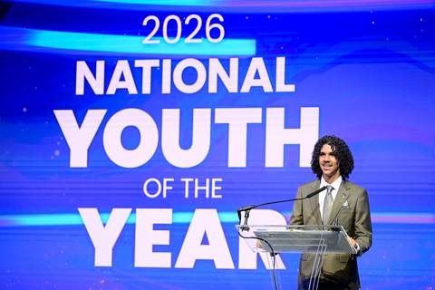 original Enrique R. L., the Boys & Girls Clubs of America’s 2026 National Youth of the Year, serves as an ambassador for youth as well as a voice for the nation’s remarkable young talent. Image taken on Thursday, October 1, 2026 at Cipriani South Street in New York, NY. (Steven Ryan/AP Content Services for Boys & Girls Clubs of America)
