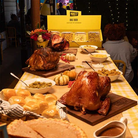 original Dickey’s Barbecue Pit’s holiday spread showcases slow-smoked meats, classic sides, and ready-to-serve favorites designed to make holiday hosting effortless with nationwide pre-order options