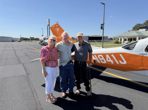original KnightHawk Engineering supports Angel Flight South Central missions using company aviation resources to help connect passengers with needed care. Photo courtesy of KnightHawk Engineering.
