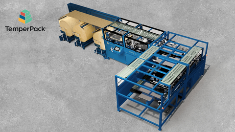 original The WaveKraft On-Demand Production System produces packaging on site instead of requiring pre-made inventory to be shipped in and stored ahead of need.
