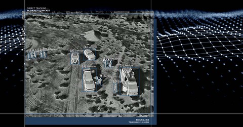 Prism A-ISR automatically detects, classifies, and tracks multiple ground objects in real time, combining thermal and visible sensor data with AI-enabled perception to deliver actionable intelligence for airborne ISR missions.