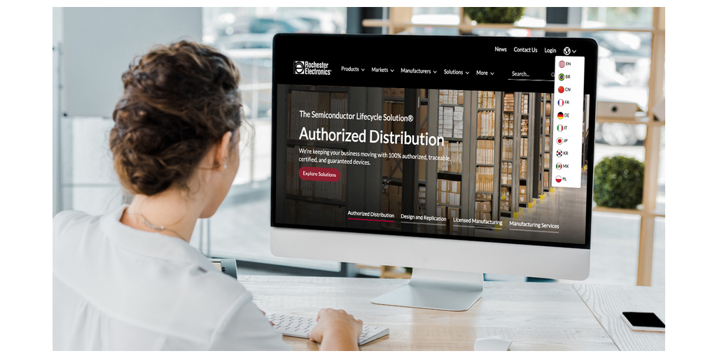 Rochester Electronics lancia esperienze di e-commerce localizzate nei principali mercati globali