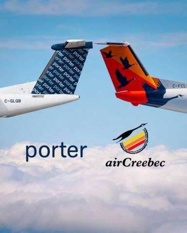 original Un nouveau partenariat entre Porter Airlines et Air Creebec améliorera l’accès au transport aérien partout au Canada en tirant parti du réseau intérieur en pleine croissance de Porter et du service régional d’Air Creebec pour relier les communautés du Québec et du Nord de l’Ontario.
