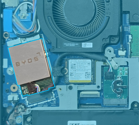 original Byos Embedded Edge installed in a Dell Laptop, available for ordering.