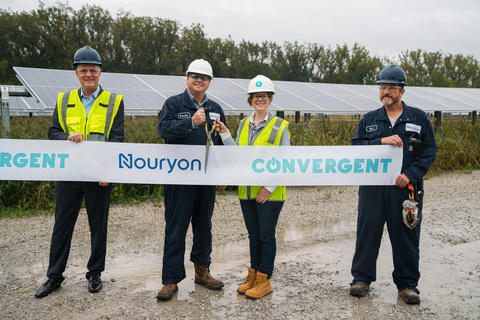 Convergent and Nouryon cut the ribbon at the 2MW solar system serving Nouryon's manufacturing facility in Morris, Illinois.