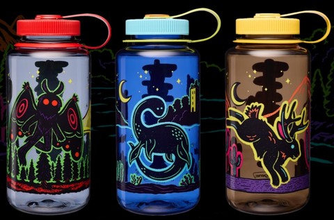 original Nalgene Outdoor adds three new designs in its limited-edition Mythical Creatures collection: Mothman, the Loch Ness Monster and Jackalope. The new designs join aliens, werewolves and Sasquatch, bringing six legendary characters to Nalgene’s iconic 32-ounce bottles just in time for fall traditions.