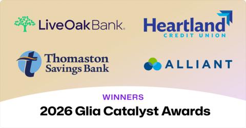 original Glia, the #1 Banking AI platform, today announced the winners of its 2026 Catalyst Awards, which honor the most forward-thinking institutions using Banking AI to create measurable impact across growth, operational efficiency and customer experience.