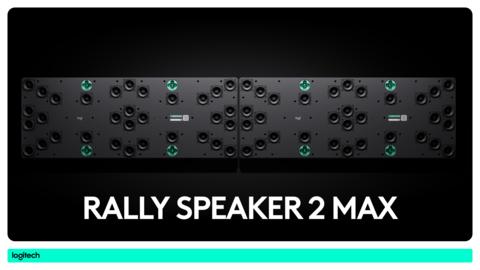 original Logitech Rally Speaker 2 Pro and Rally Speaker 2 Max feature exclusive Sound Shape audio technology.