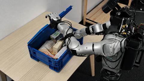 original Caption: Odyssey’s latest world model powering Flexion’s robot. Credit: Odyssey