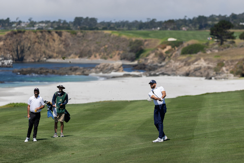 thumbnail Steph Curry and Max Homa participating in the 2026 DGDG Invitational at Pebble Beach presented by Del Grande Dealer Group, to raise $1 million for Steph and Ayesha Curry’s Eat. Learn. Play. foundation. (Photo by Sherman Chu and Manny Espinoza)