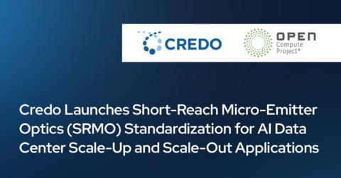 Credo, alongside prominent optical technology providers, has announced the launch of the Short-Reach Micro-Emitter Optics (SRMO) Workstream dedicated to developing a specification within the Open Compute Project (OCP) Community that will define a new class of high-speed data center interconnects. The SRMO Workstream was initiated to address the need for interoperable interconnects as wide, parallel micro-emitter technology drives new form factors across rapidly evolving scale-up and scale-out fabrics in AI data centers.