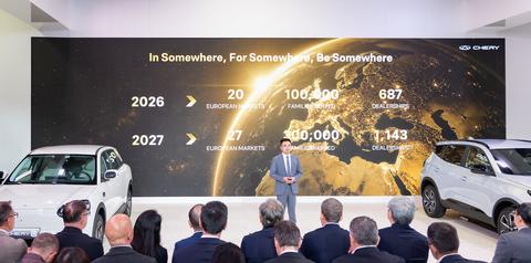 original Aaron Zheng, Executive Deputy General Manager of CHERY Brand, unveiled the brand’s EU strategy at the Paris Motor Show.