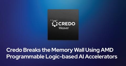 original At the 2026 OCP Global Summit in San Jose, Credo will demonstrate its OmniConnect Weaver memory fanout gearbox in a programmable logic-based environment, enabling high memory bandwidth and high memory capacity on an AMD Versal™ AI Edge Series Gen 2 adaptive SoC evaluation board.