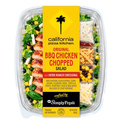 original The Original BBQ Chicken Chopped Salad, from the new premium collection of CPK-inspired salad kits and single-serve salads created in partnership with FiveStar Gourmet Foods (conceptual image)