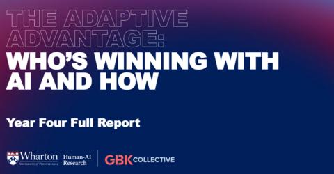 original The fourth annual study by Wharton Human-AI Research (WHAIR), a research center at the Wharton School of the University of Pennsylvania, in collaboration with GBK Collective, finds that AI adoption is now widespread, but stronger returns depend on how companies measure value, transform workflows, and align their organizations around AI. Based on a survey of 1,416 U.S. enterprise leaders and employees, the study finds 80% of leaders report positive AI ROI, but only 28% report strongly positive returns. Departments measuring AI against growth outcomes are nearly three times as likely to report strong ROI as those focused on efficiency alone, 35% vs. 13%.