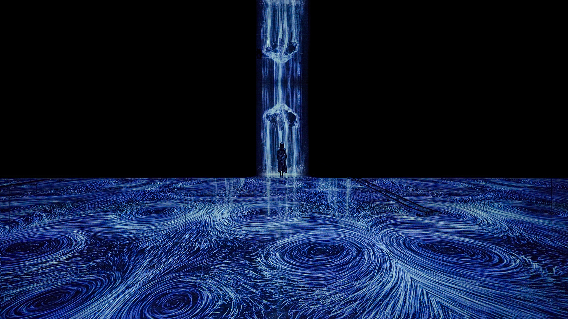 thumbnail teamLab, Existence in the Flow Creates Vortices, 2022- © teamLab *Shot in real space. No AI or CGI.