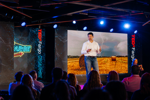 original Travis Frey, Ph.D., chief technology officer at Pivot Bio presents at TEDxFargo.