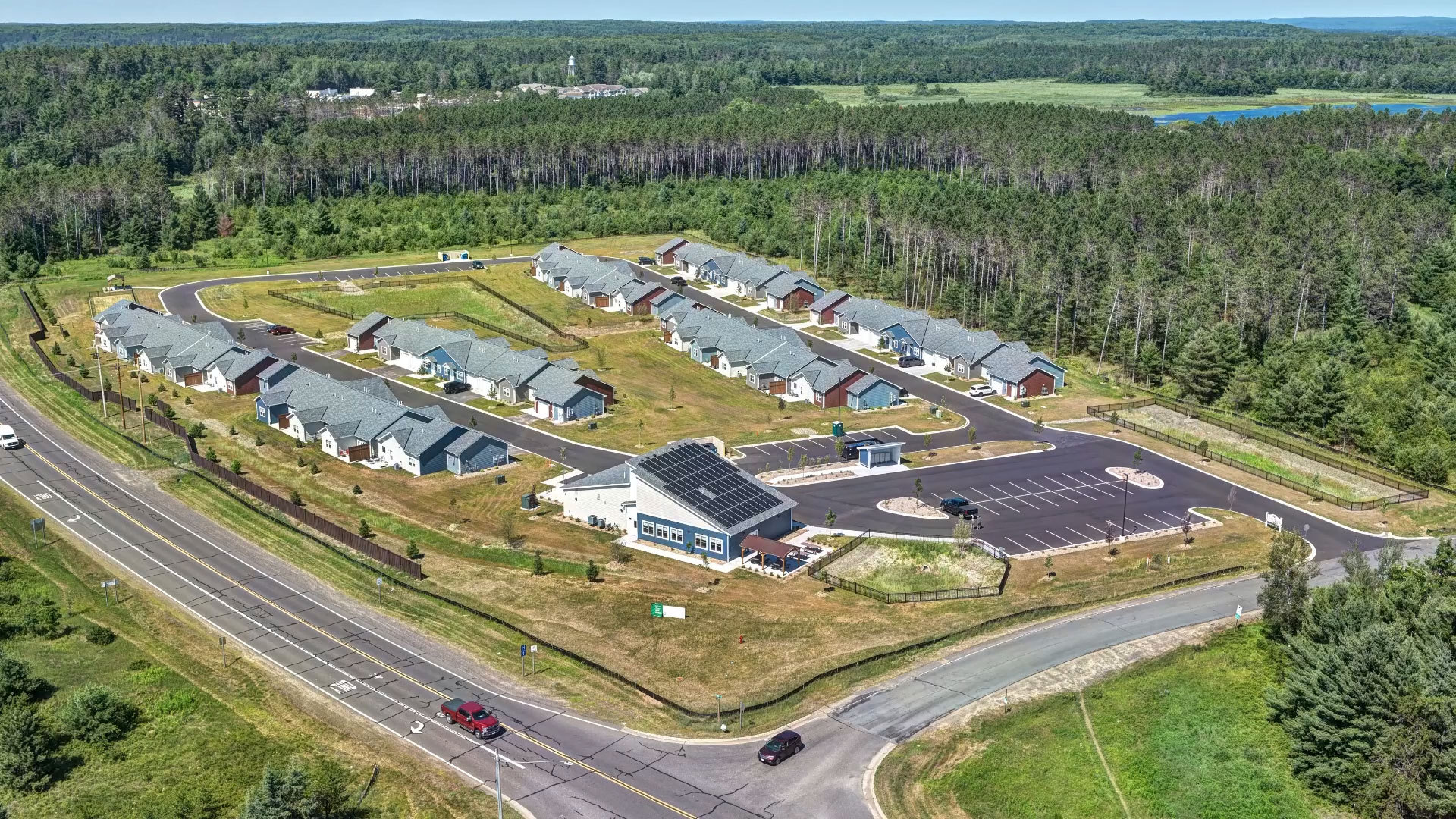 thumbnail One year after breaking ground, Trailview Cottages in Hayward, Wisconsin, is fully occupied, providing 40 affordable and workforce housing units with support from a $2 million Affordable Housing Program (AHP) grant from FHLBank Chicago.