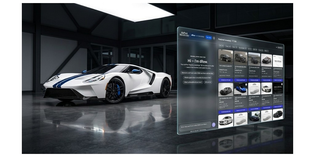 duPont REGISTRY Group Unveils dRew: A New AI Tool to Buy & Sell Your Next Luxury & Exotic Car