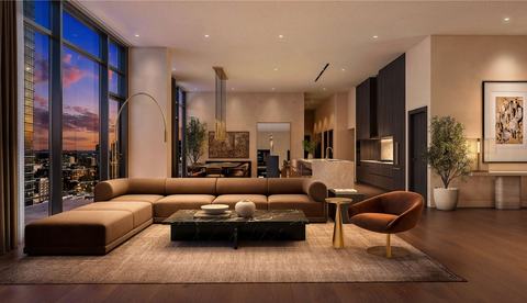 original VOCE Penthouse Living Room Rendering