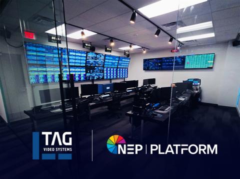 TAG Video Systems has joined NEP Platform’s growing ecosystem of trusted production software, bringing multiviewing, monitoring and quality control capabilities to the Platform. Pictured is NEP's Connected Solutions facility in Dallas, Texas.