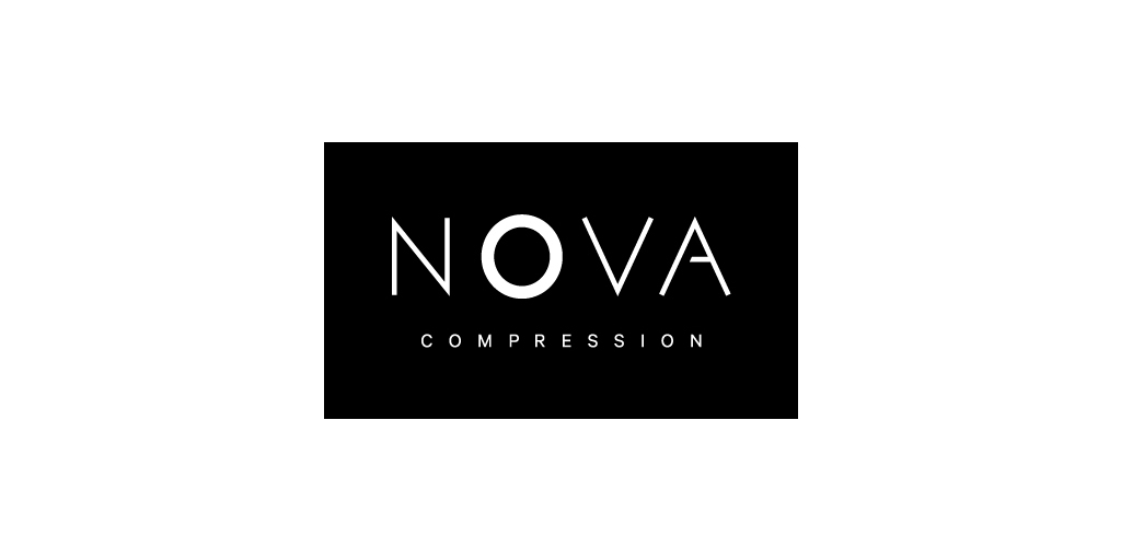 Nova Compression Simple Logotype On Black